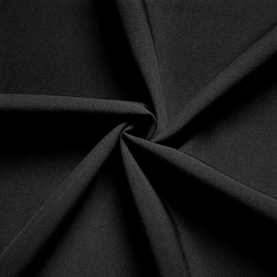 Black Solid Men's Dress Shirt shirt    - Sophisticated Gentlemen