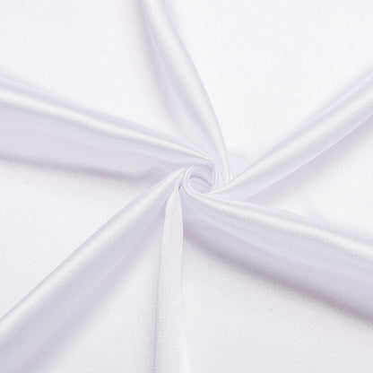 White Solid Satin Dress Shirt shirt    - Sophisticated Gentlemen