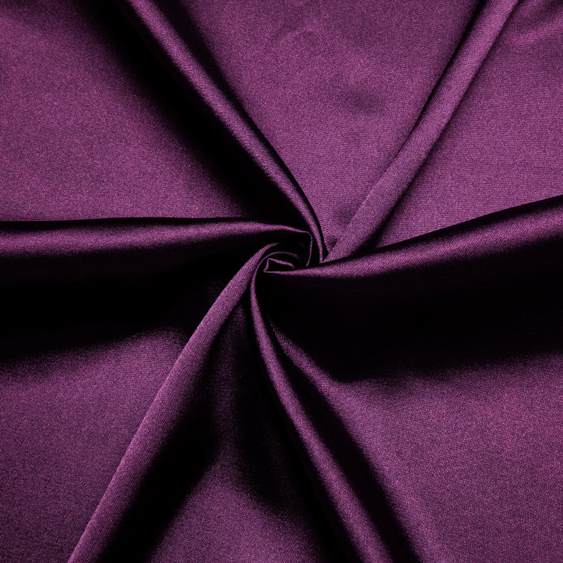 Deep Purple Solid Satin Dress Shirt shirt    - Sophisticated Gentlemen