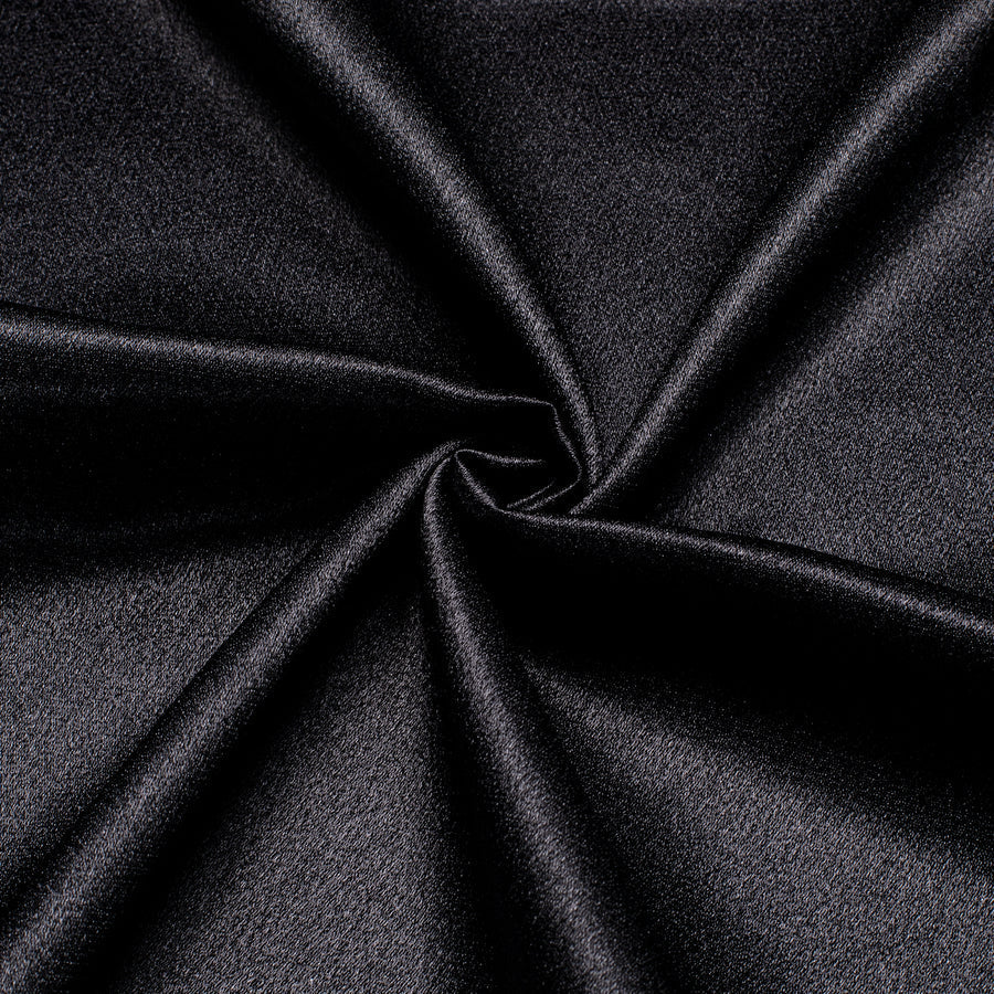 Classic Black Solid Silk Dress Shirt shirt    - Sophisticated Gentlemen