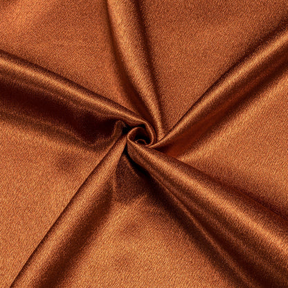 Orange Copper Solid Silk Dress Shirt shirt    - Sophisticated Gentlemen