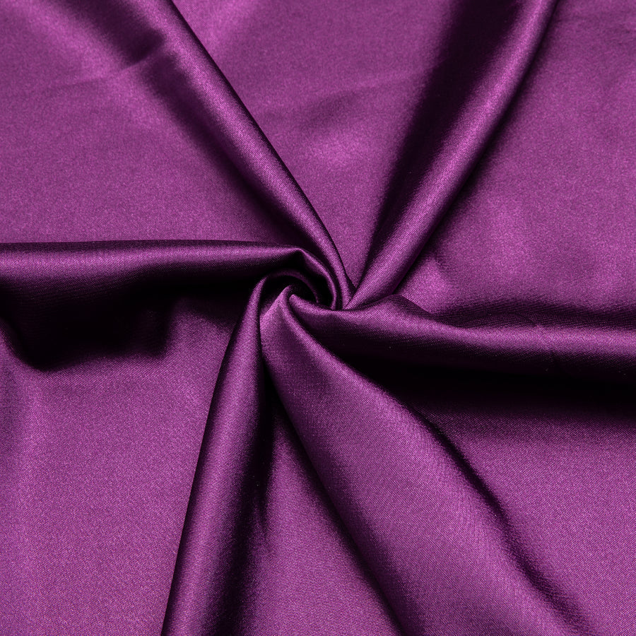 Dark Purple Solid Satin Dress Shirt shirt    - Sophisticated Gentlemen
