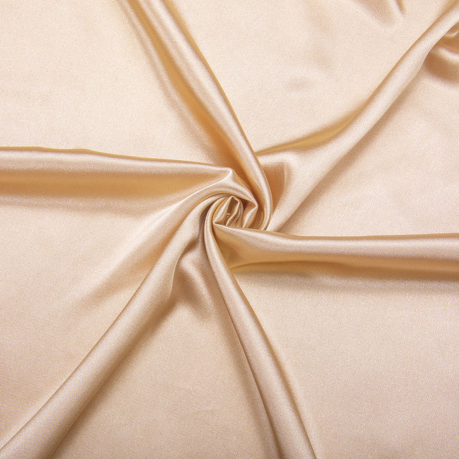 Champagne Solid Satin Dress Shirt shirt    - Sophisticated Gentlemen