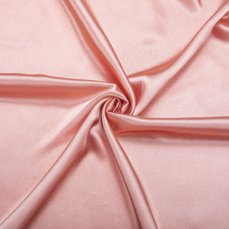 Coral Pink Solid Satin Dress Shirt shirt    - Sophisticated Gentlemen