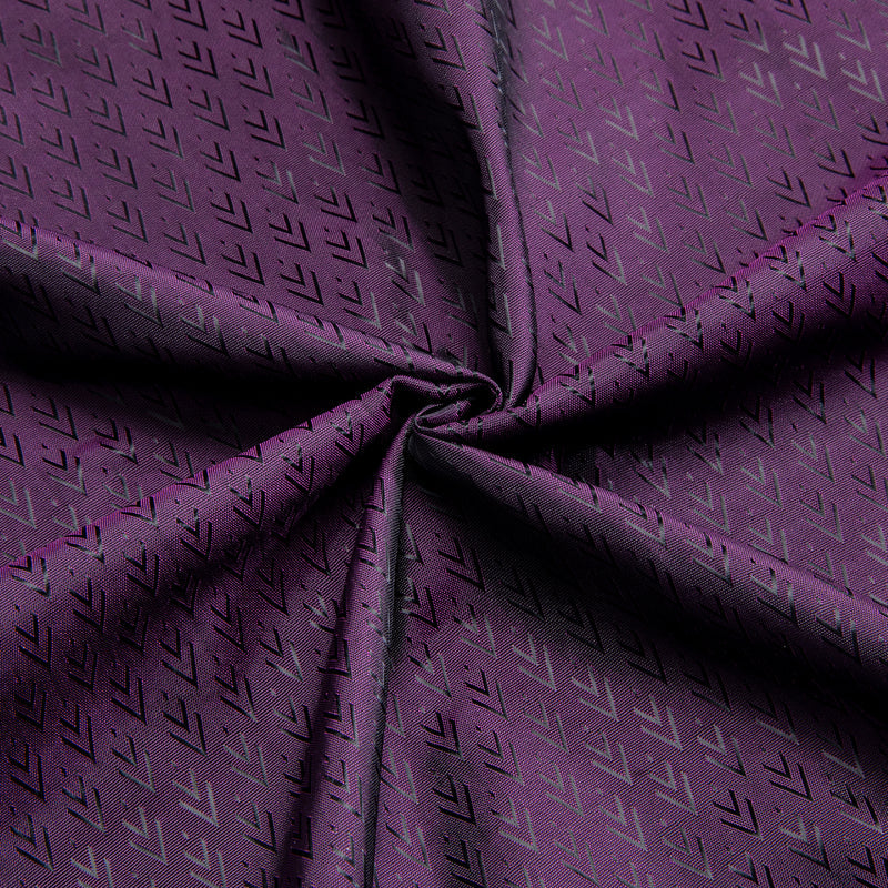 Purple Black Novelty Silk Dress Shirt shirt    - Sophisticated Gentlemen
