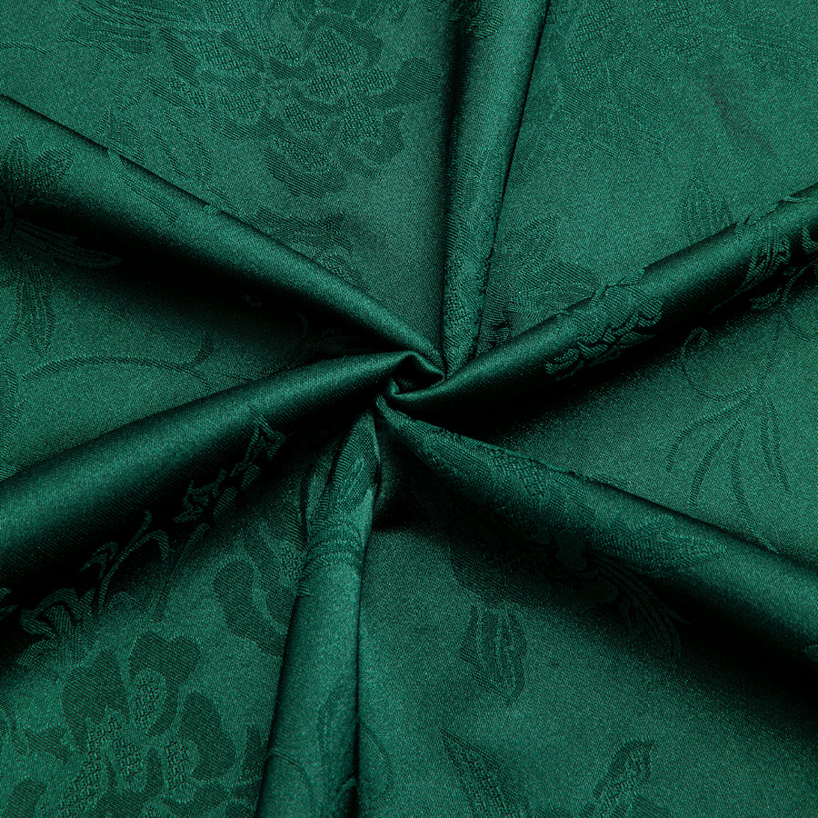 Emerald Green Floral Silk Dress Shirt shirt    - Sophisticated Gentlemen