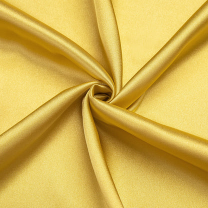 Yellow Solid Satin Silk Dress Shirt shirt    - Sophisticated Gentlemen