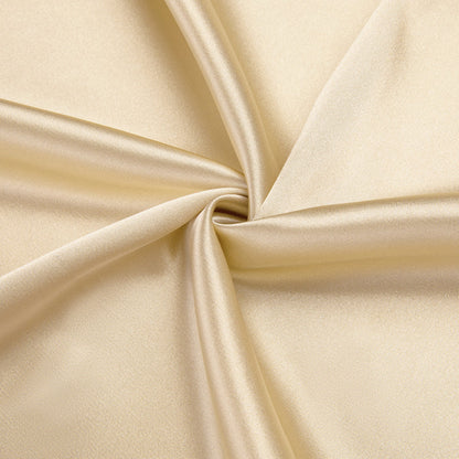 Beige Solid Satin Silk Dress Shirt shirt    - Sophisticated Gentlemen