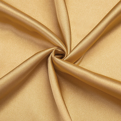 Gold Solid Satin Silk Dress Shirt shirt    - Sophisticated Gentlemen
