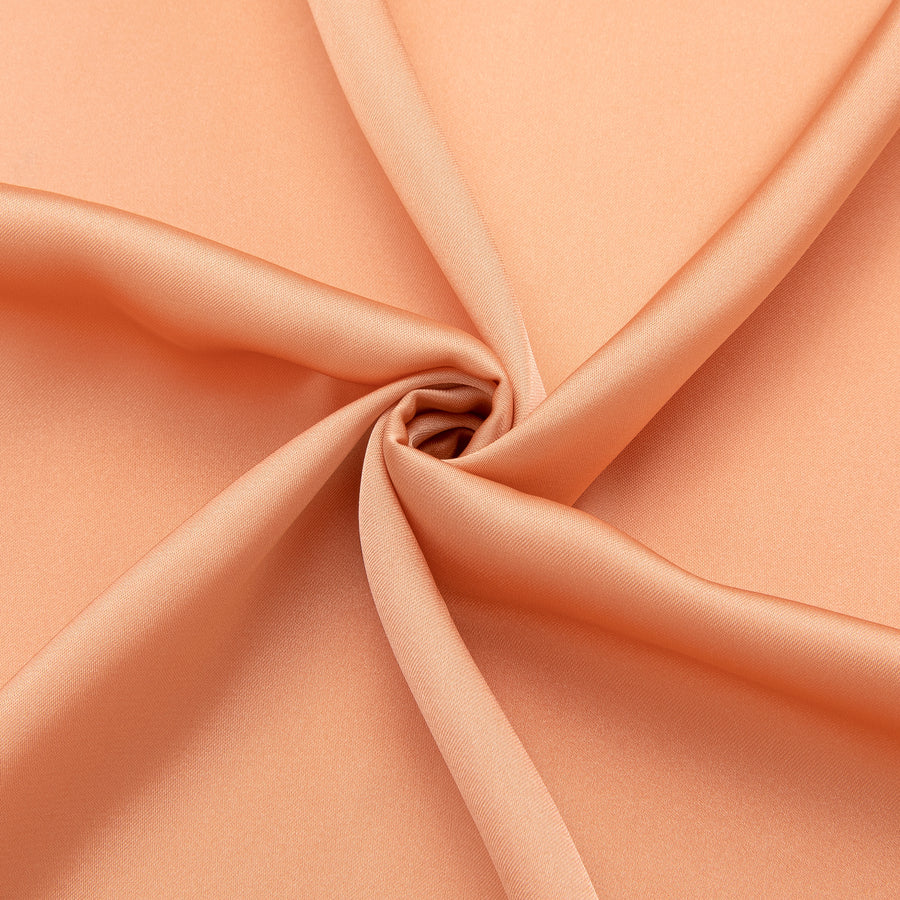 Honey Orange Solid Satin Chiffon Non-Stretch Dress Shirt shirt    - Sophisticated Gentlemen