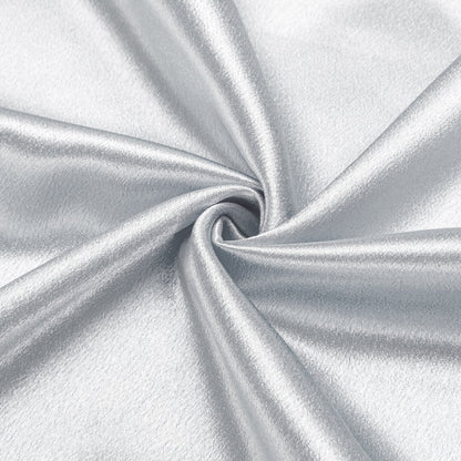 Silver Solid Satin Men's Dress Shirt shirt    - Sophisticated Gentlemen