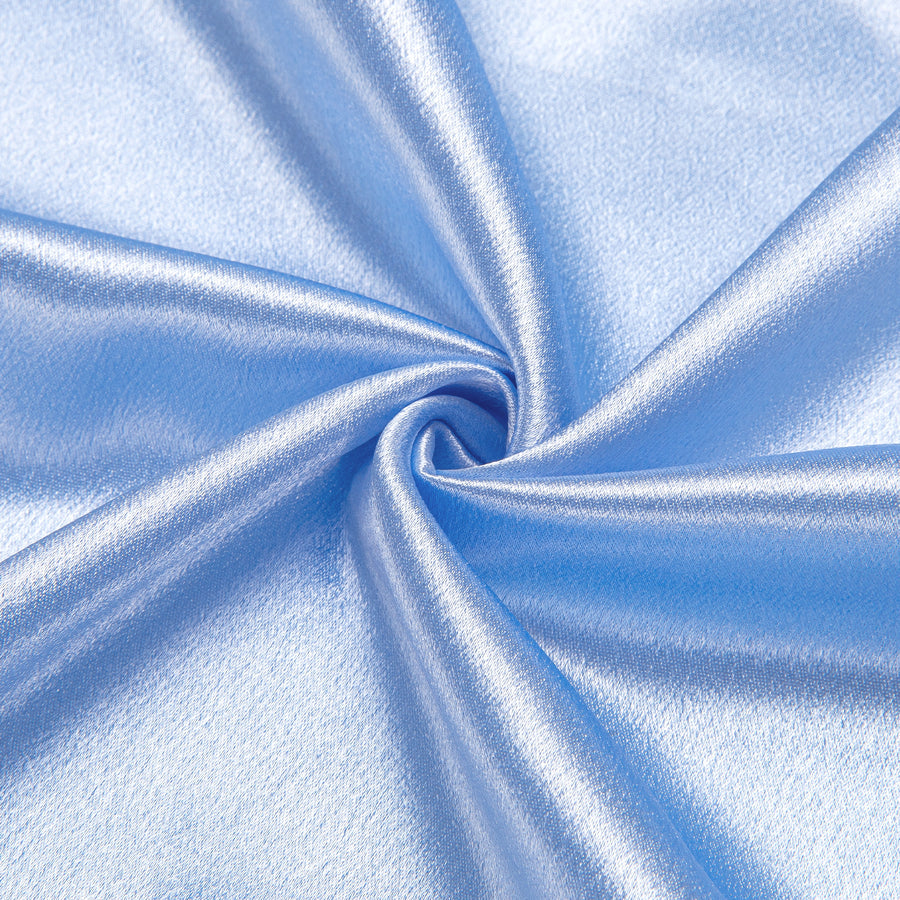 Baby Blue Solid Satin Dress Shirt shirt    - Sophisticated Gentlemen