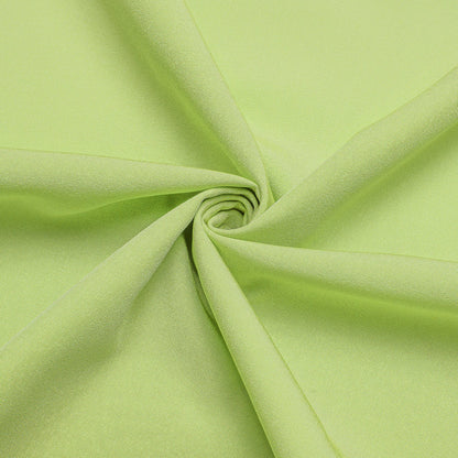 Yellow Green Solid Four-Way Stretch Fabric Dress Shirt shirt    - Sophisticated Gentlemen