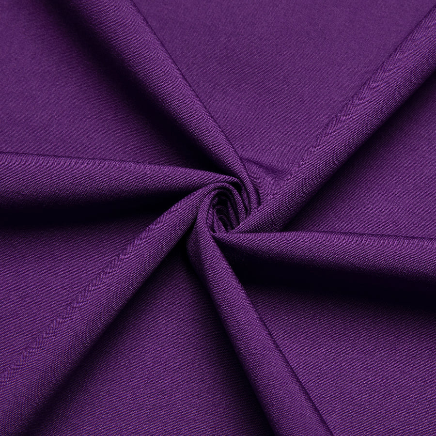 Dark Purple Solid Four-Way Stretch Fabric Men's Dress Shirt shirt    - Sophisticated Gentlemen