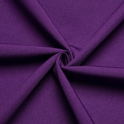 Dark Purple Solid Four-Way Stretch Fabric Men's Dress Shirt shirt    - Sophisticated Gentlemen