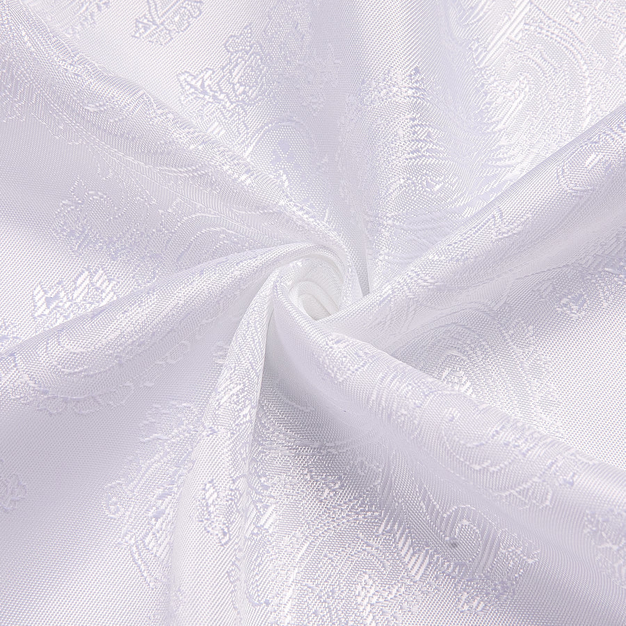 White Paisley Silk Dress Shirt shirt    - Sophisticated Gentlemen