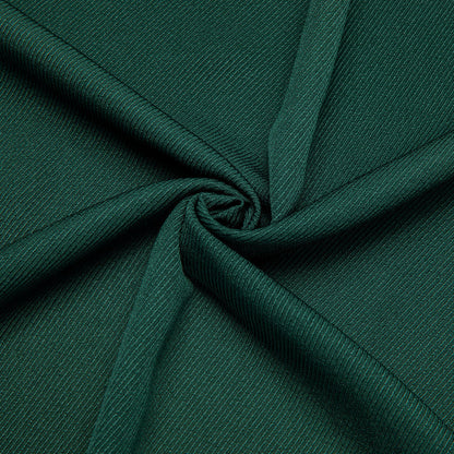 Dark Green Solid Stretch Woven Dress Shirt shirt    - Sophisticated Gentlemen