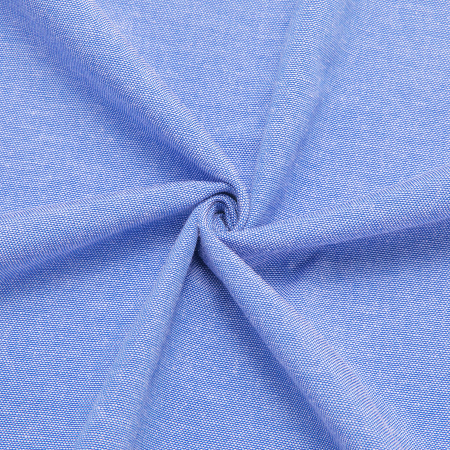 Blue Solid Men's Silk Dress Shirt shirt    - Sophisticated Gentlemen