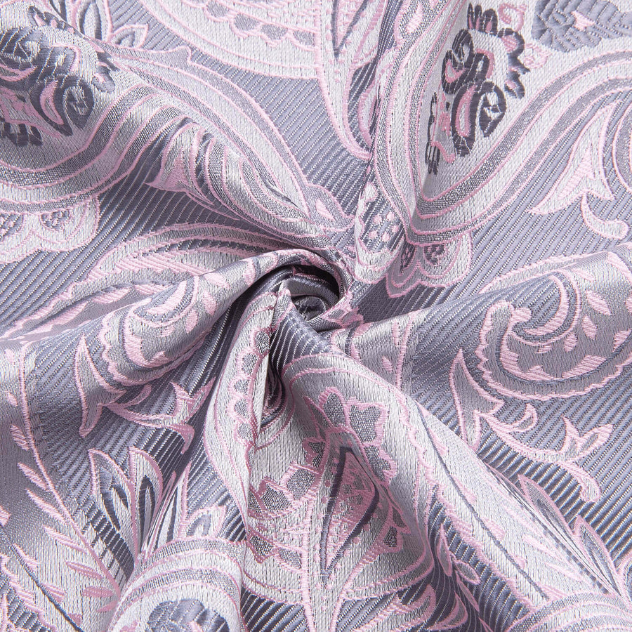Pale Pink Paisley Silk Dress Shirt shirt    - Sophisticated Gentlemen