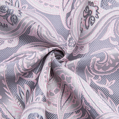 Pale Pink Paisley Silk Dress Shirt shirt    - Sophisticated Gentlemen