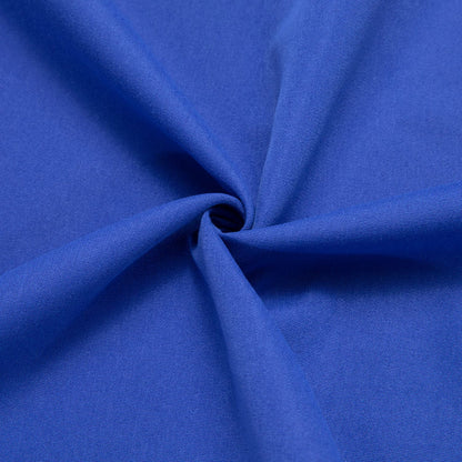 Cobalt Blue Solid Black Splicing Men's Silk Dress Shirt shirt    - Sophisticated Gentlemen