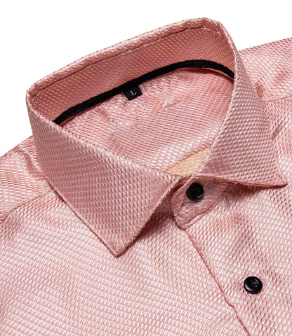 Pink Plaid Dress Shirt shirt    - Sophisticated Gentlemen