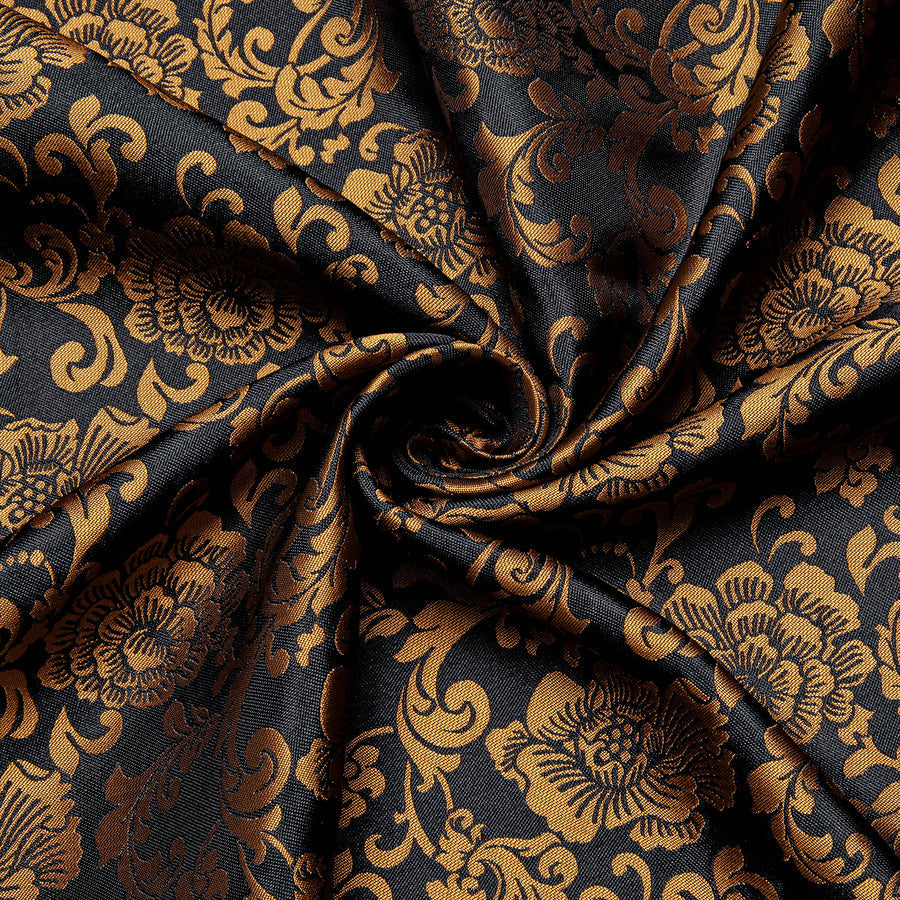 Golden Brown Floral Silk Dress Shirt shirt    - Sophisticated Gentlemen