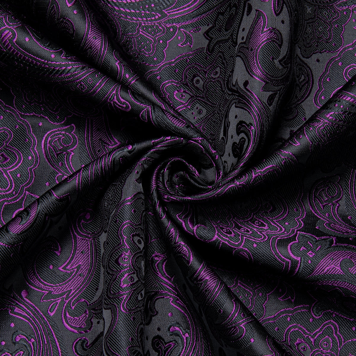 Dark Purple Floral Dress Shirt shirt    - Sophisticated Gentlemen