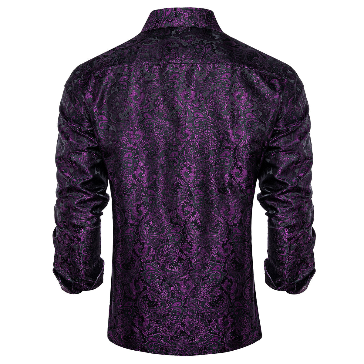 Dark Purple Floral Dress Shirt shirt    - Sophisticated Gentlemen