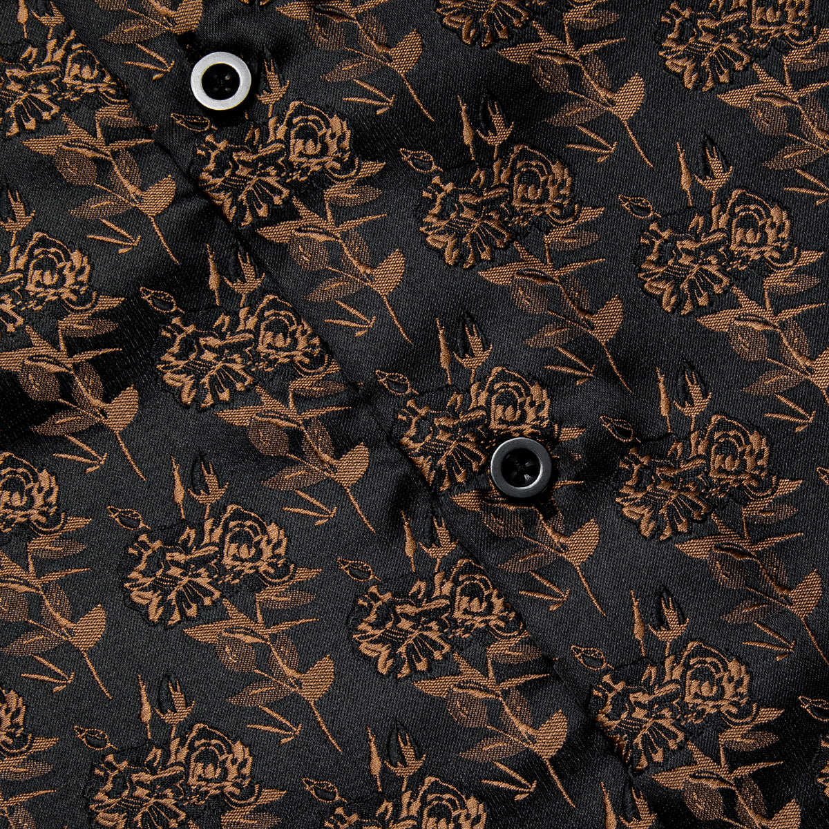 Black and Brown Floral Dress Shirt shirt    - Sophisticated Gentlemen