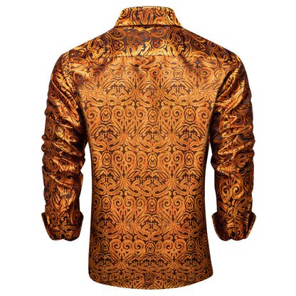Peru Paisley Silk Dress Shirt shirt    - Sophisticated Gentlemen