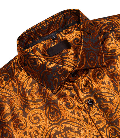Peru Paisley Silk Dress Shirt shirt    - Sophisticated Gentlemen