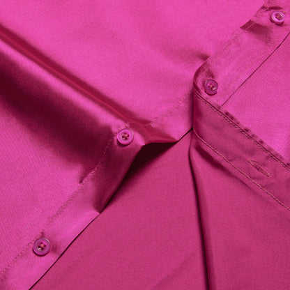 Rose Red With Purple Paisley Edge Dress Shirt shirt    - Sophisticated Gentlemen