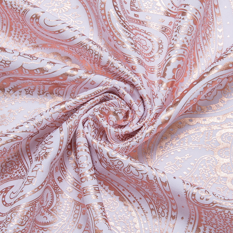 Pink Orange White Paisley Flower Dress Shirt shirt    - Sophisticated Gentlemen