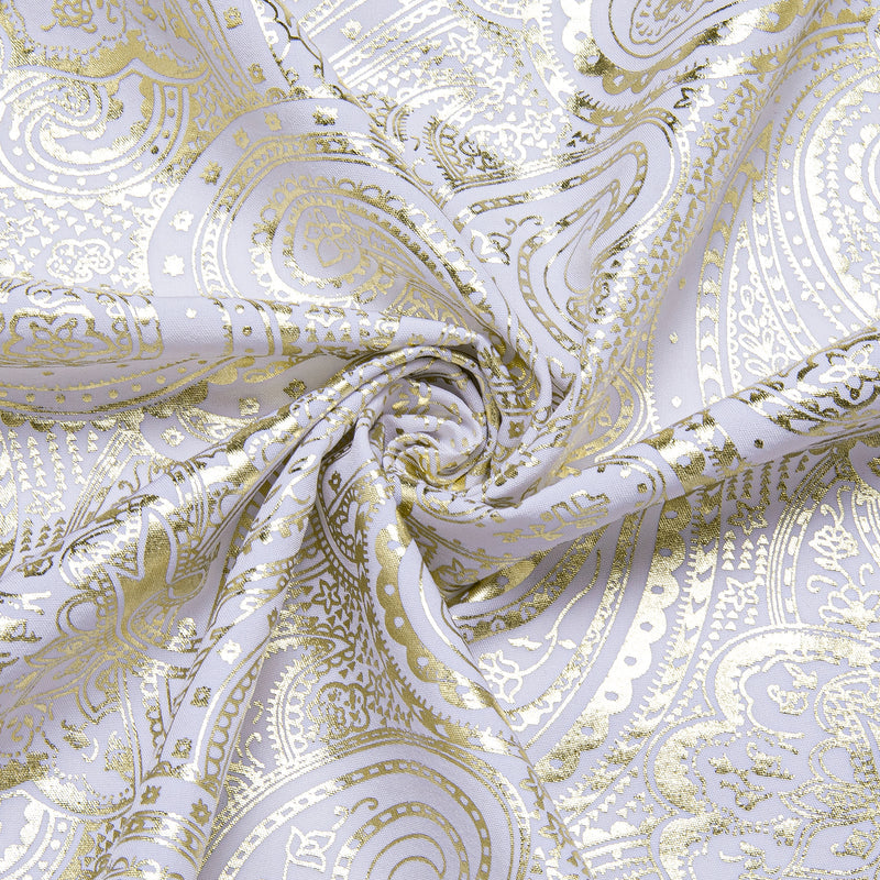 Yellow White Paisley Flower Dress Shirt shirt    - Sophisticated Gentlemen