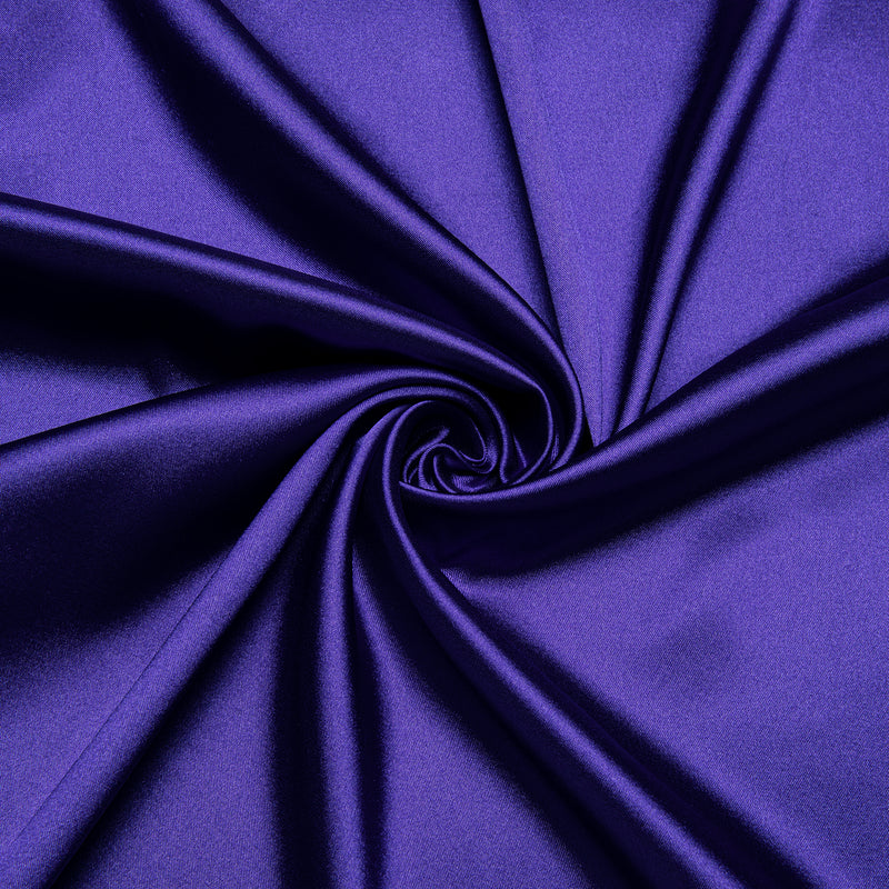 Dark Purple Solid Satin Silk Dress Shirt shirt    - Sophisticated Gentlemen
