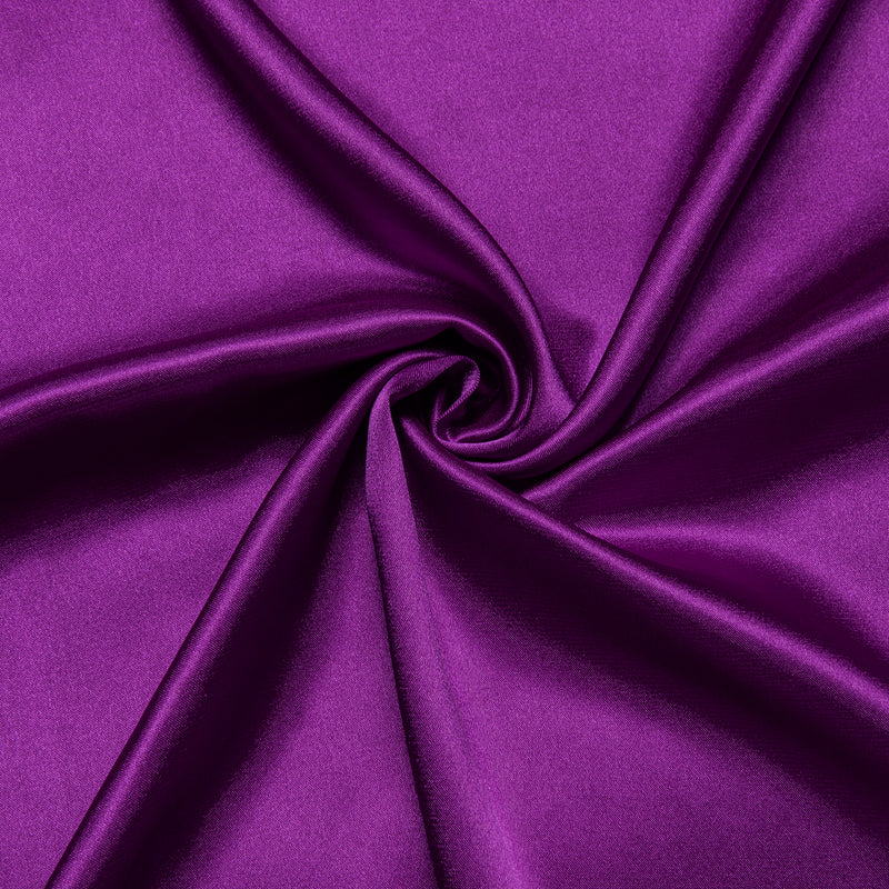 Violet Purple Solid Satin Silk Dress Shirt shirt    - Sophisticated Gentlemen
