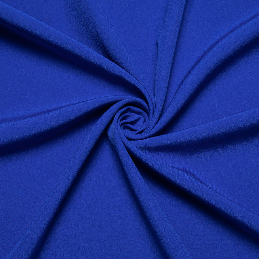 Sapphire Blue Solid Silk Dress Shirt shirt    - Sophisticated Gentlemen