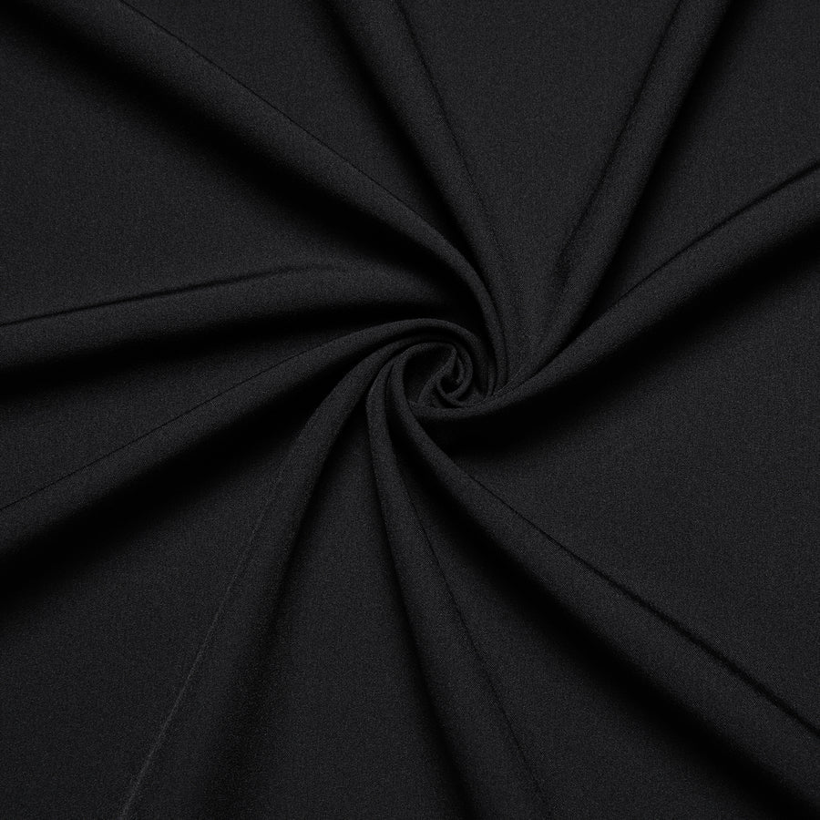 Black Solid Silk Men's Dress Shirt shirt    - Sophisticated Gentlemen