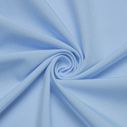 Sky Blue Solid Silk Dress Shirt shirt    - Sophisticated Gentlemen