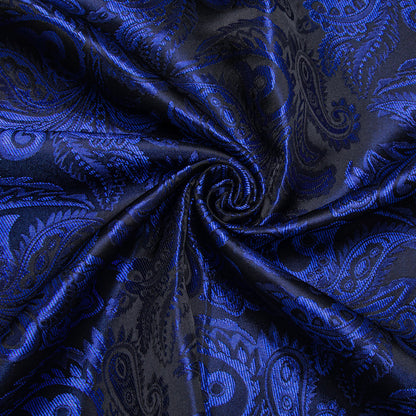 Royal Blue Paisley Dress Shirt shirt    - Sophisticated Gentlemen