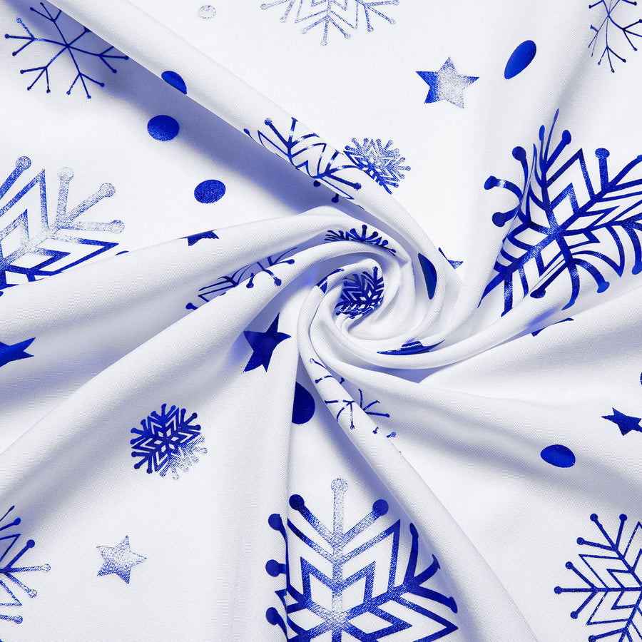 White Blue Snowflakes Christmas Dress Shirt shirt    - Sophisticated Gentlemen