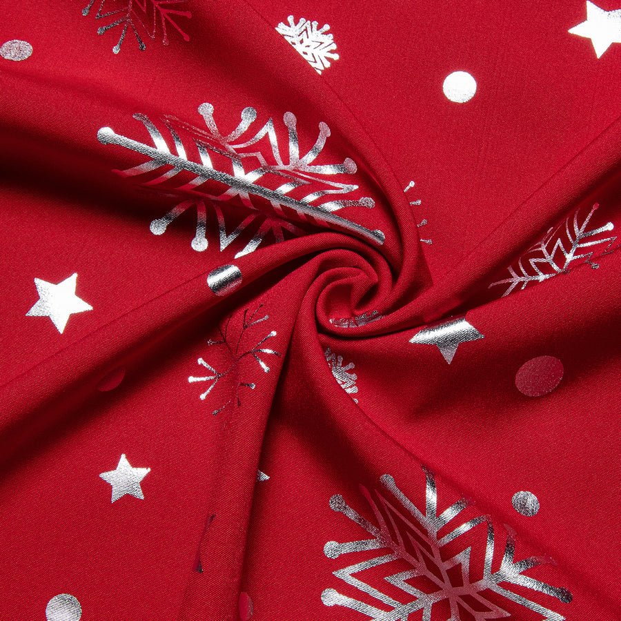 Red White Snowflakes Christmas Dress Shirt shirt    - Sophisticated Gentlemen