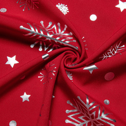 Red White Snowflakes Christmas Dress Shirt shirt    - Sophisticated Gentlemen