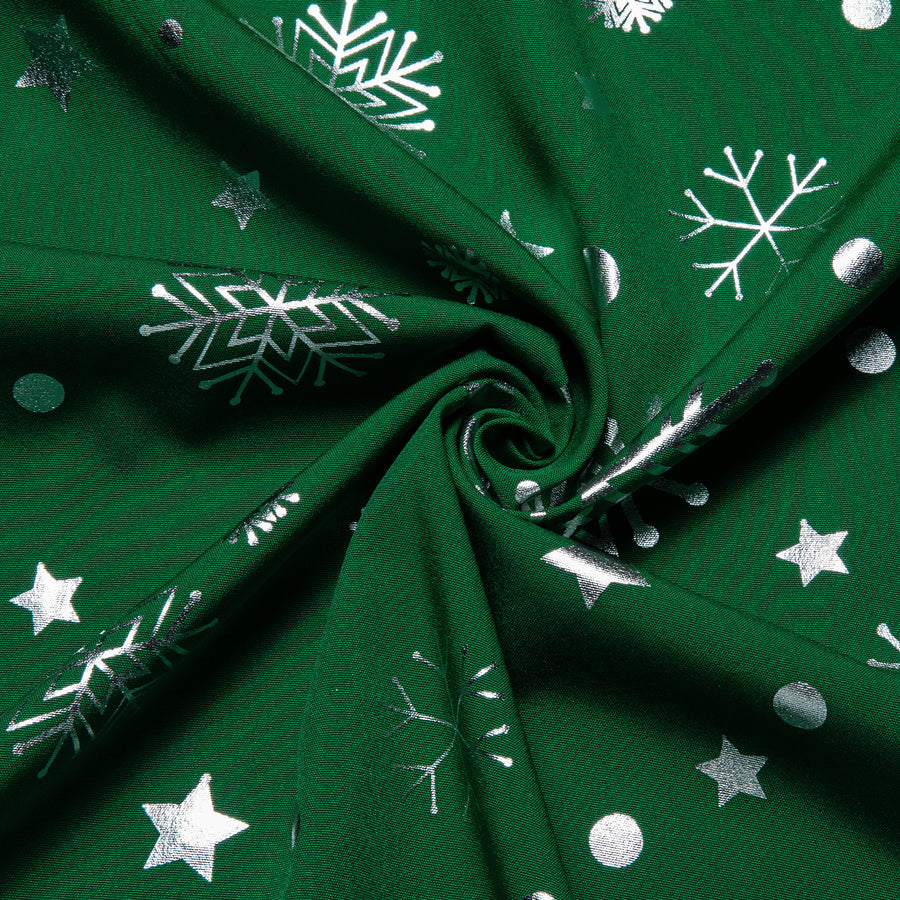 Green White Snowflakes Christmas Dress Shirt shirt    - Sophisticated Gentlemen