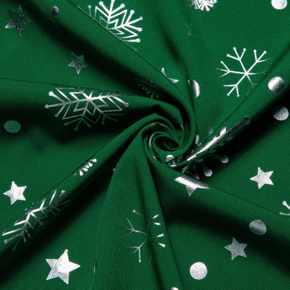 Green White Snowflakes Christmas Dress Shirt shirt    - Sophisticated Gentlemen