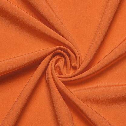 Fire Orange Solid Silk Dress Shirt shirt    - Sophisticated Gentlemen