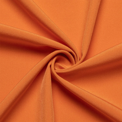 Carrot Orange Solid Men's Silk Dress Shirt shirt    - Sophisticated Gentlemen