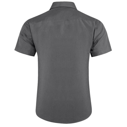 Gray With Silver Paisley Silk Men's Dress Shirt shirt    - Sophisticated Gentlemen