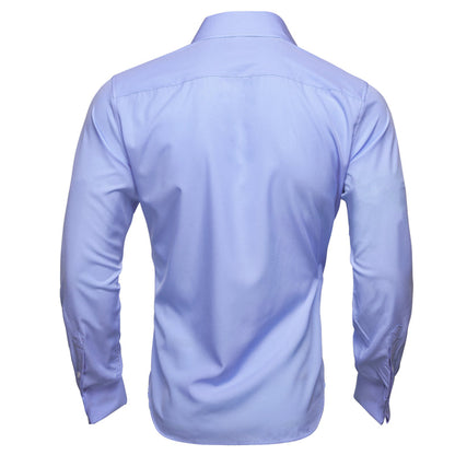 Lavender Purple Solid Woven Dress Shirt shirt    - Sophisticated Gentlemen